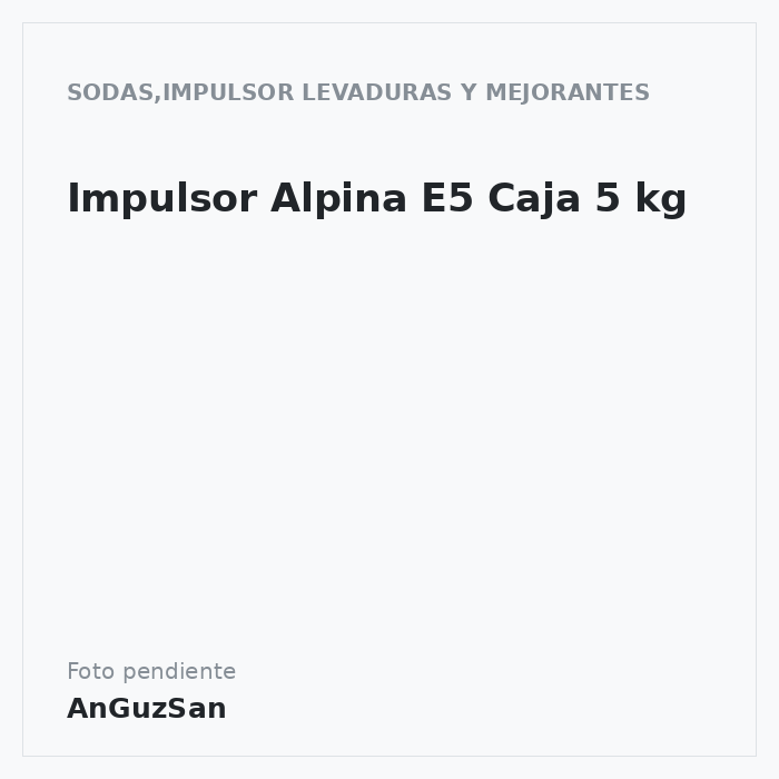 Impulsor Alpina E5 Caja 5 kg