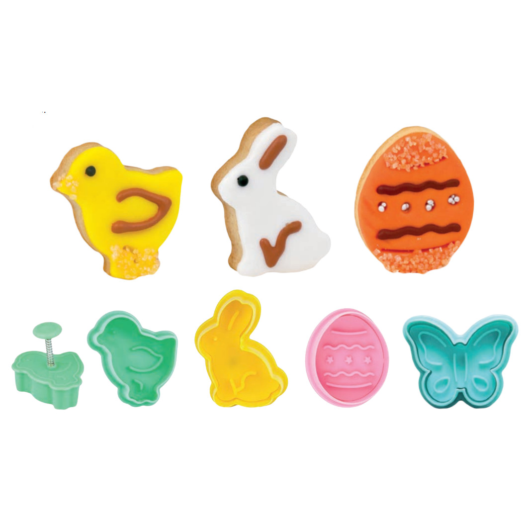 Set 4 Moldes Galletas de Pascua
