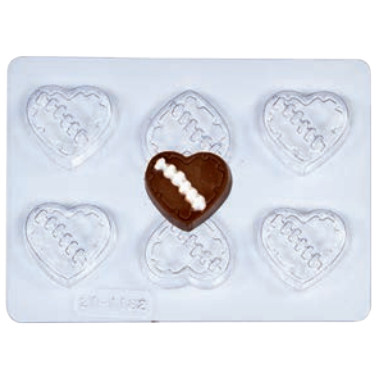 Molde Chocolate Corazón Con Parque 32x38 mm