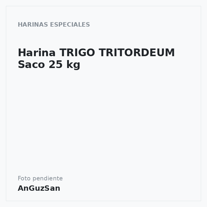 Harina TRIGO TRITORDEUM Saco 25 kg