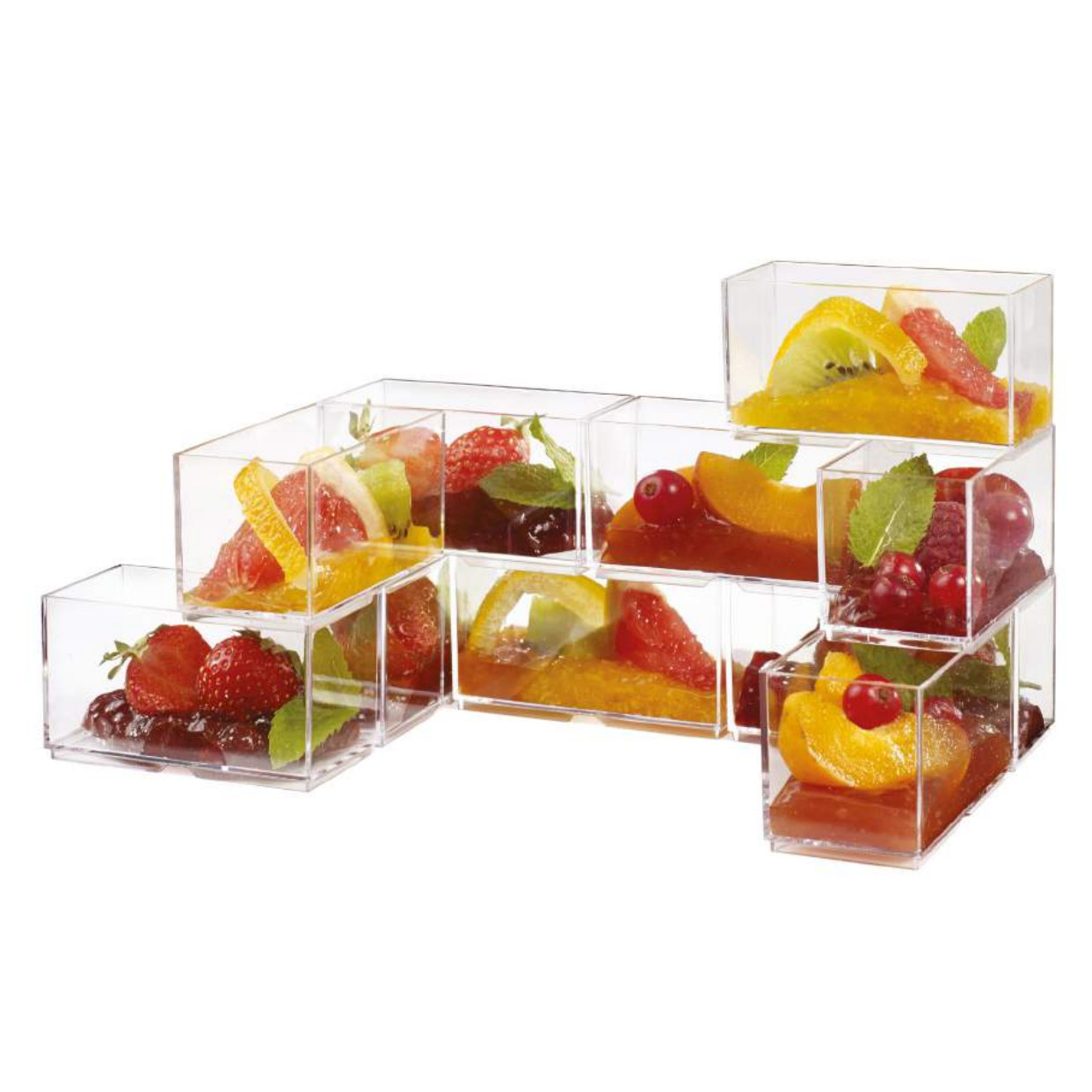 Cubo Apilable Transparente