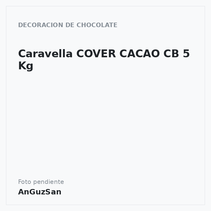 Caravella COVER CACAO  CB 5 Kg