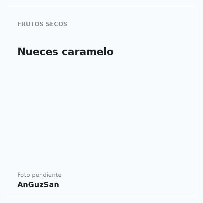 Nueces caramelo