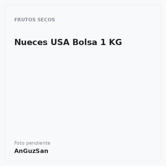 Nueces USA Bolsa 1 KG