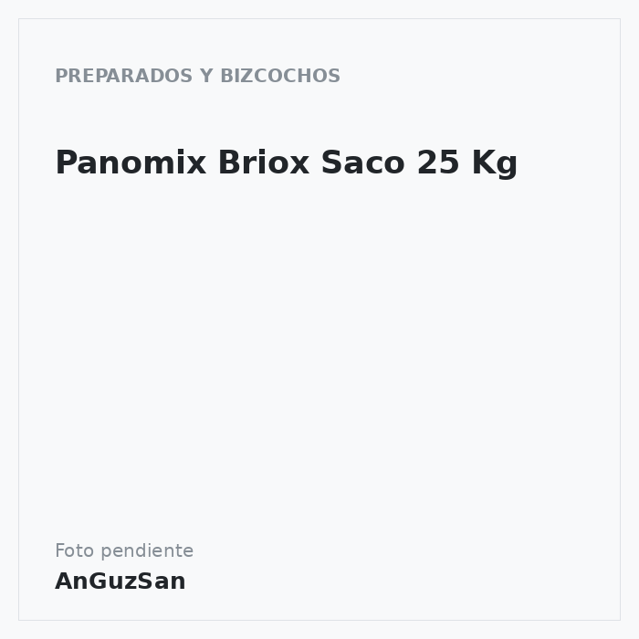 Panomix Briox Saco 25 Kg