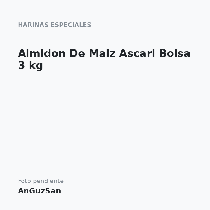 Almidon De Maiz Ascari Bolsa 3 kg