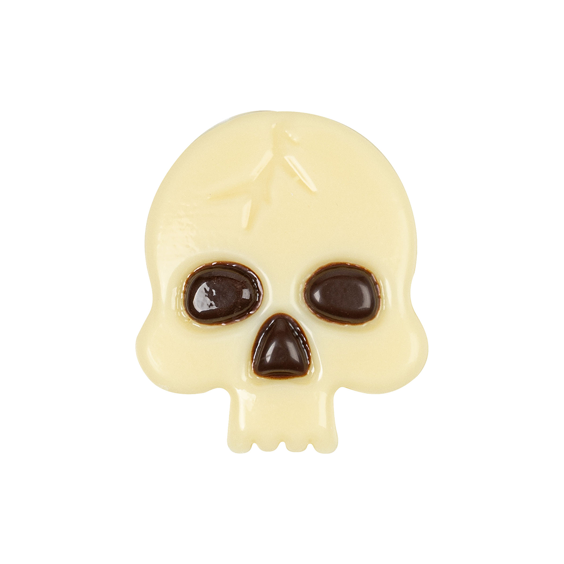 Calavera de chocolate blanco 32x27 mm (180 u.)