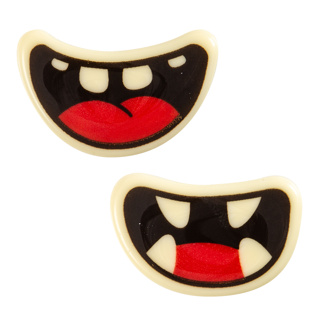 Sonrisas Halloween de Chocolate Blanco 45x28 mm (60 Sets)