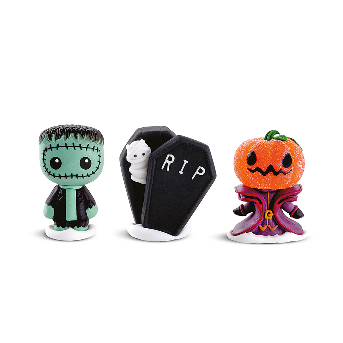 Figuras Halloween de azúcar y gominola h50 mm (30 u.)