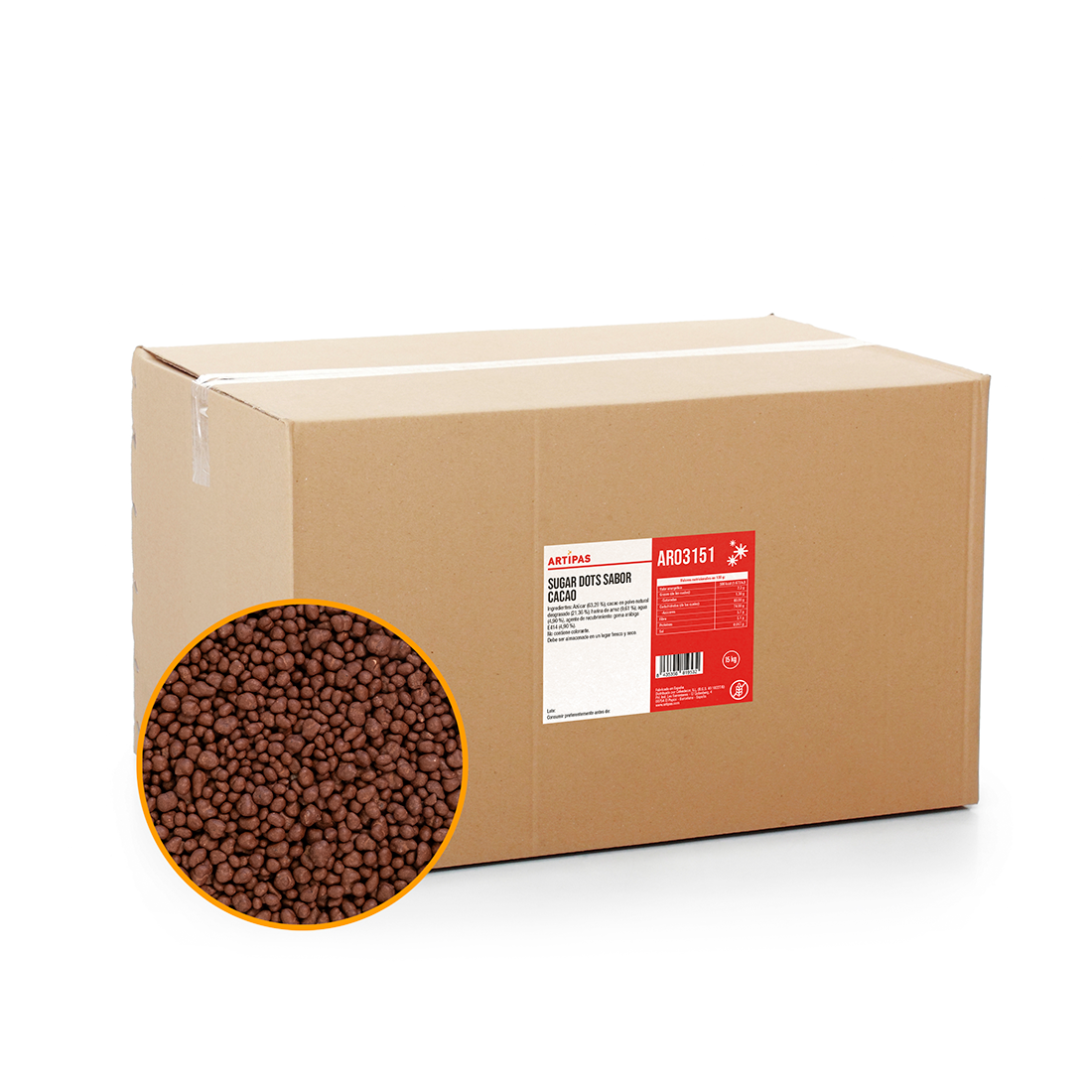 Sugar Dots de Cacao (15 kg)