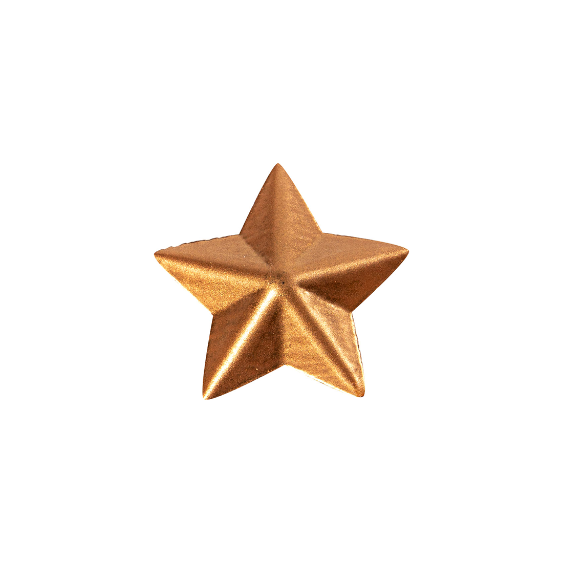 Estrella de bronce de chocolate negro ø25 mm (128 u.)