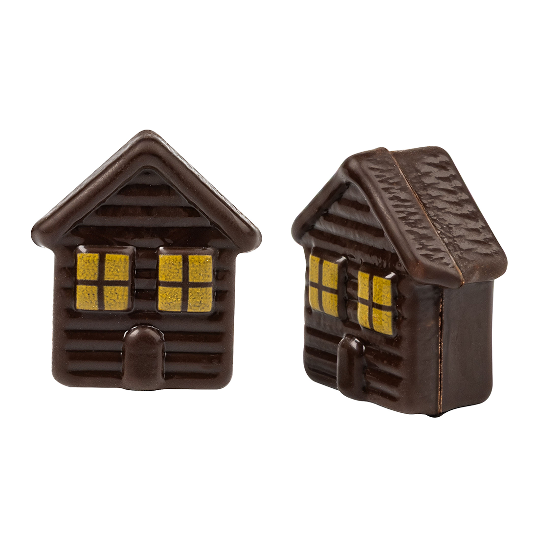 Casa 3D de chocolate negro 30x29 mm (72 u.)