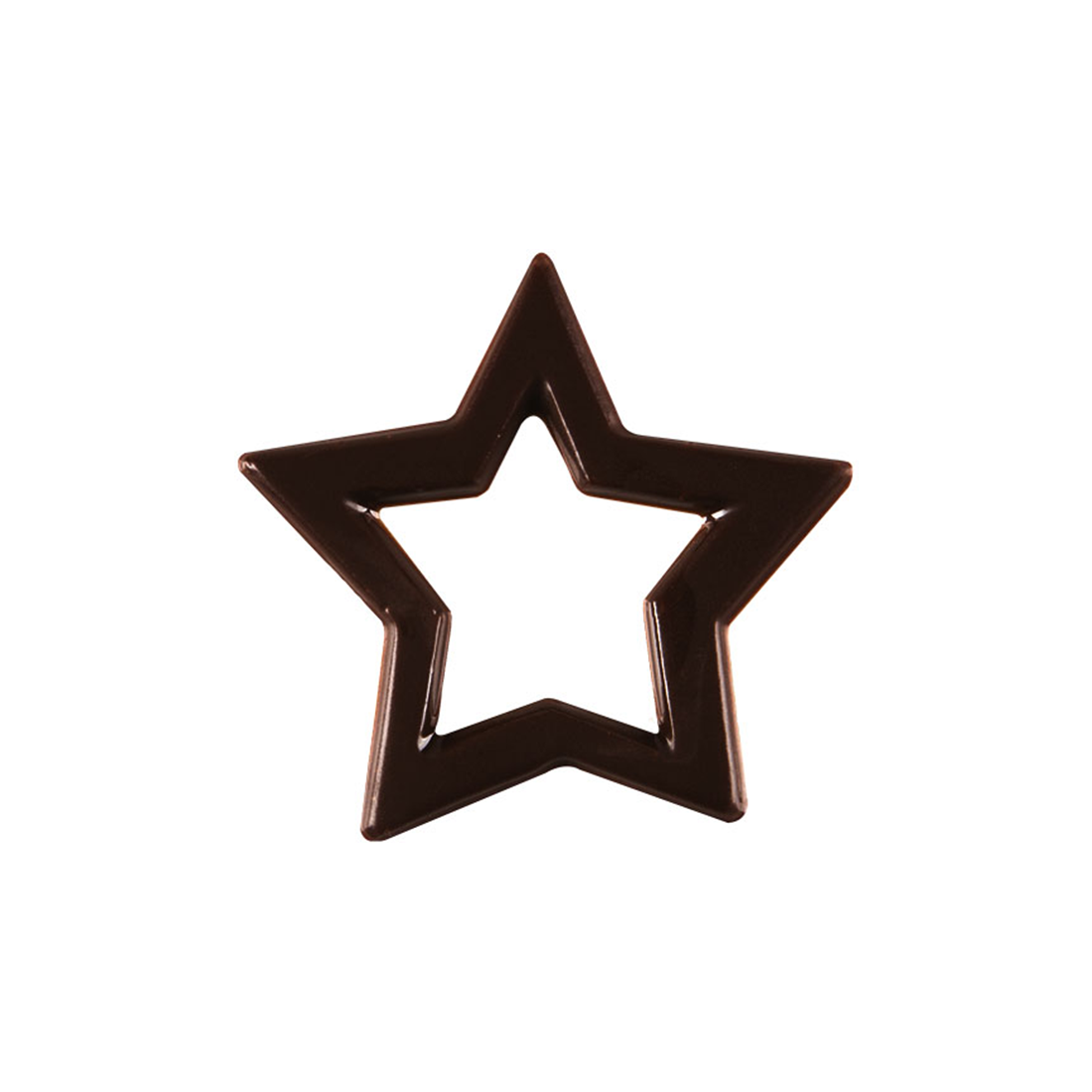 Estrella Abierta de Chocolate Negro ø 40 mm (220 u.)