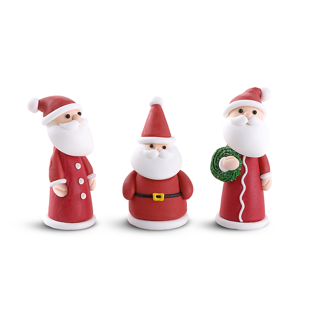 Papá Noel traje liso de azúcar h60 mm (36 u.)