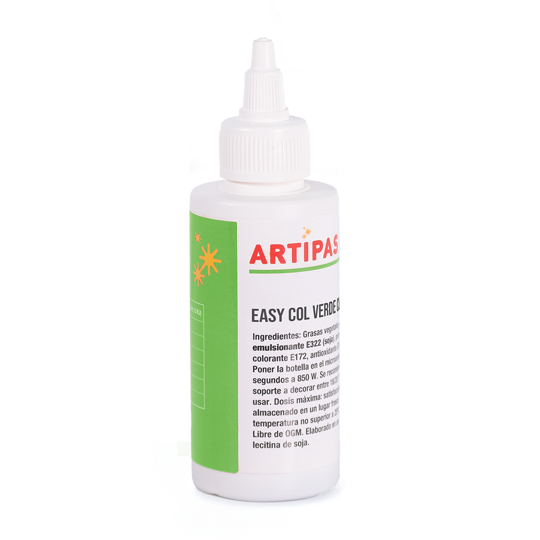 Colorante en pasta concentrado verde claro - base aceite (25 ml)