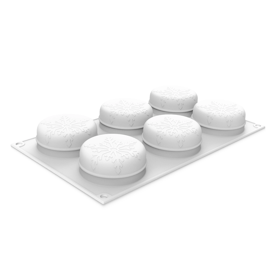 Molde Copo de Nieve de Silicona ø 70 h30 mm 6 u. 110 ml
