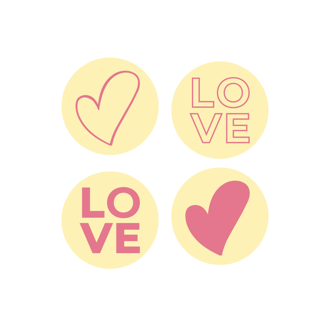 Placas de amor de chocolate blanco ø20 mm (560 u.)