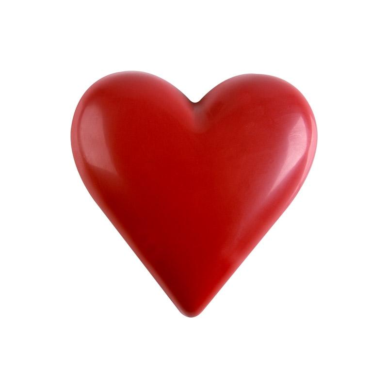 Corazón 3D de Chocolate Blanco