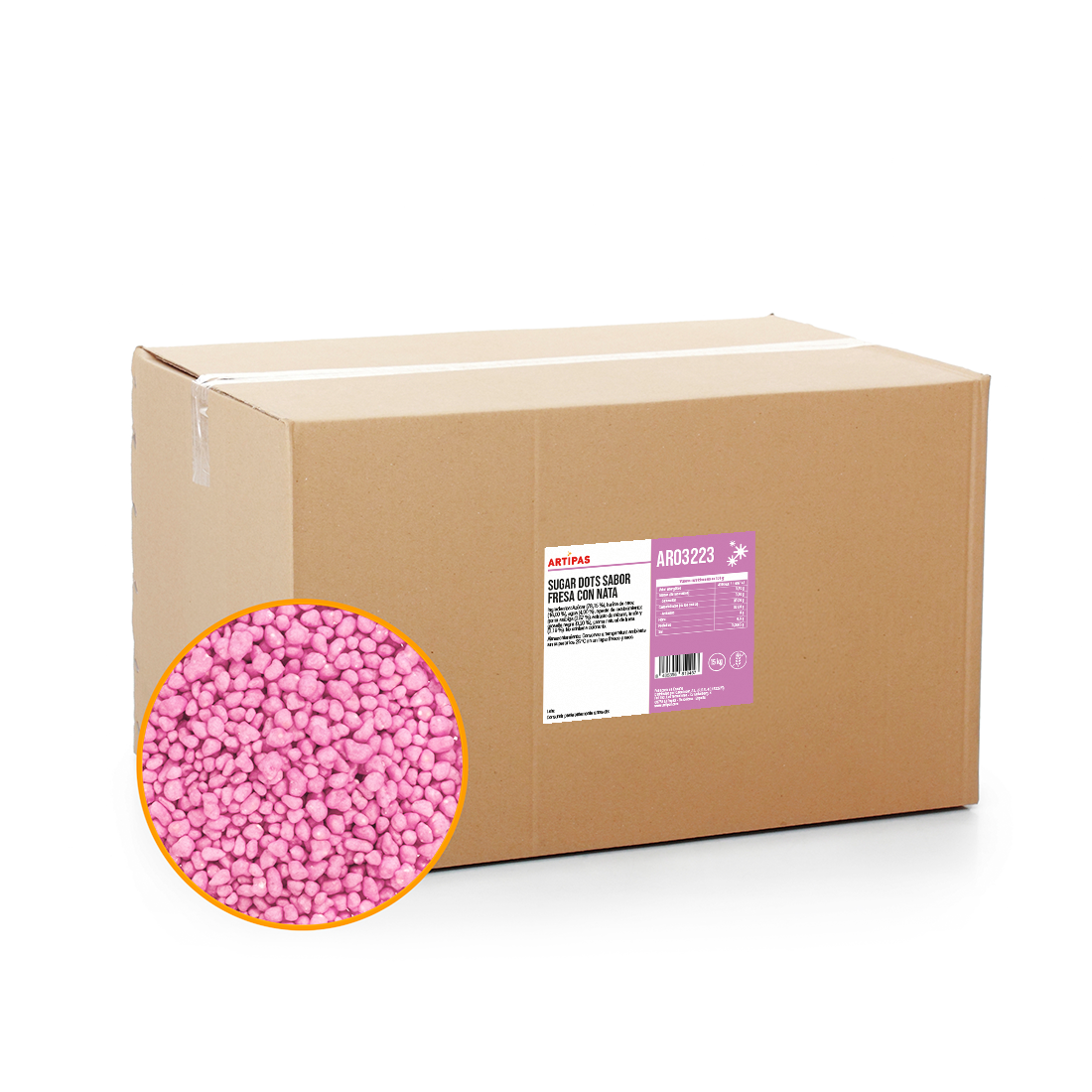 Sugar Dots Sabor Pistacho (15 kg) · ref AR03223