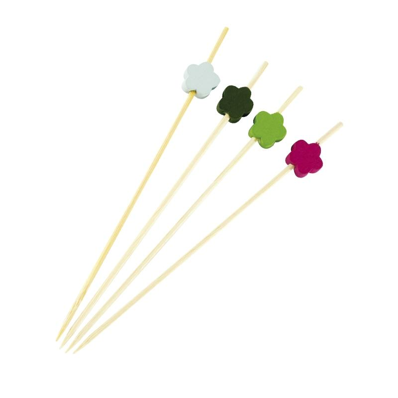 Brocheta de Bambú Flores