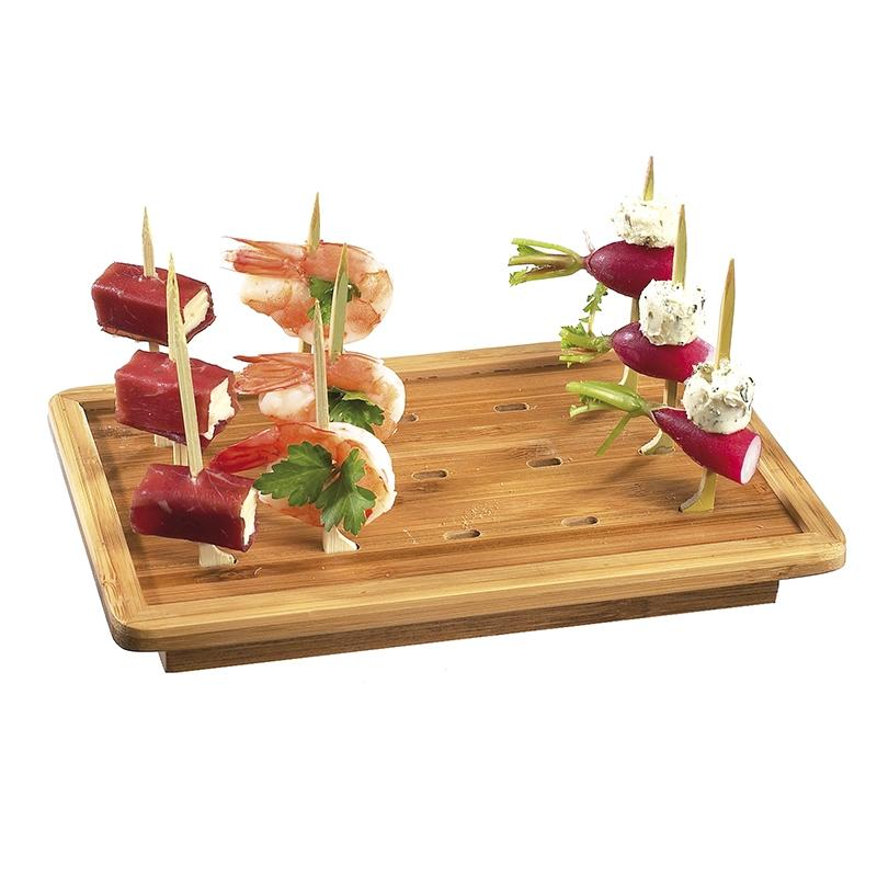 Expositor de Bambú para Brochetas Golf