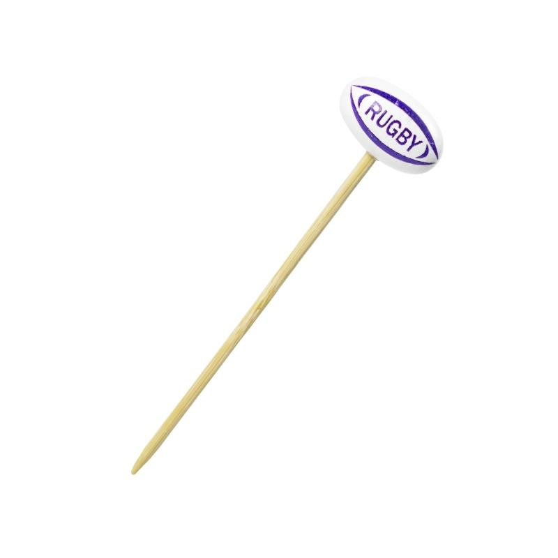 Brochetas de Bambú Balón Rugby
