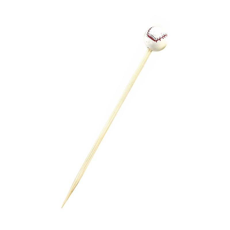 Brochetas de Bambú Balón Beisbol