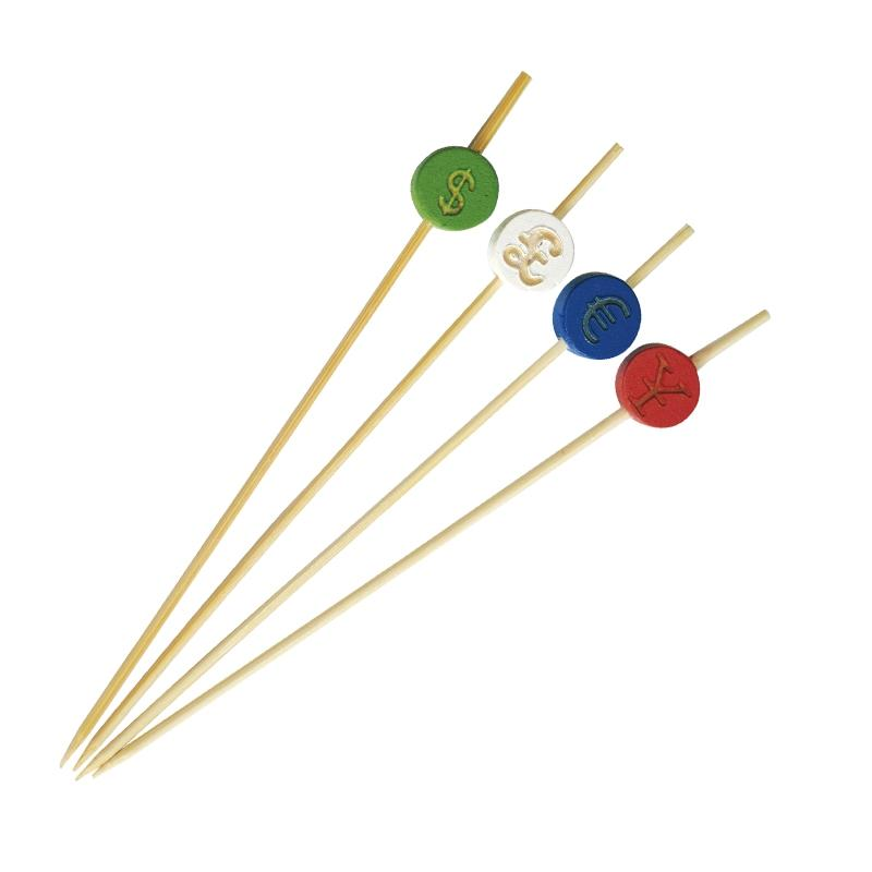 Brocheta de Bambú Divisas