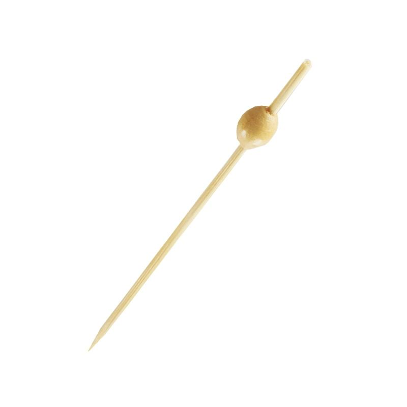 Brocheta de Bambú Bola Grabada