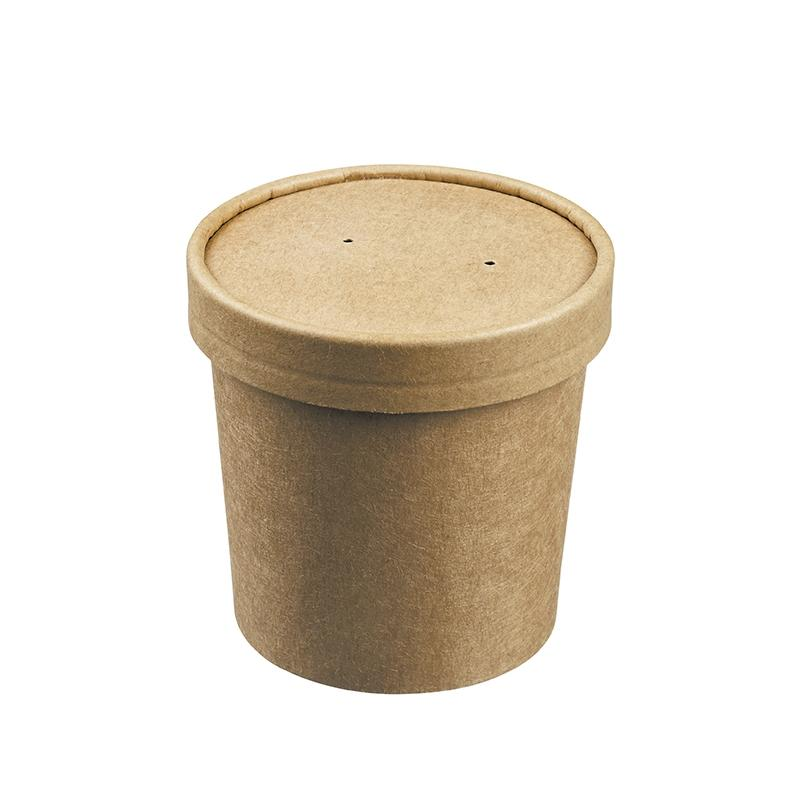 Bote Kraft con Tapa