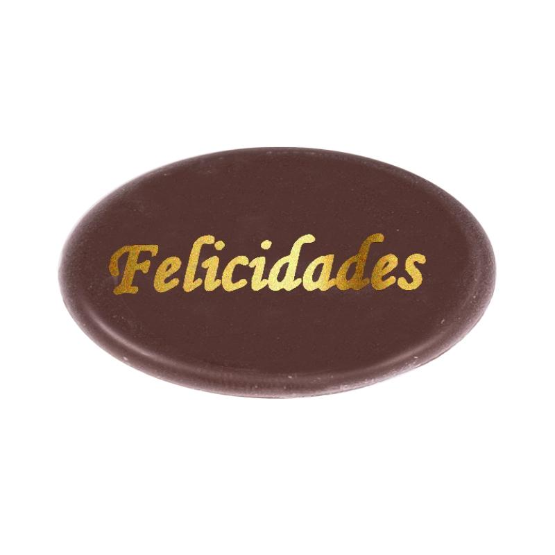 Placas Felicidades Oro · ref 4278