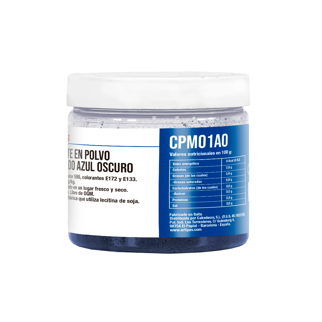 Colorante Metalizado Azul Oscuro en Polvo · ref CPM01AO