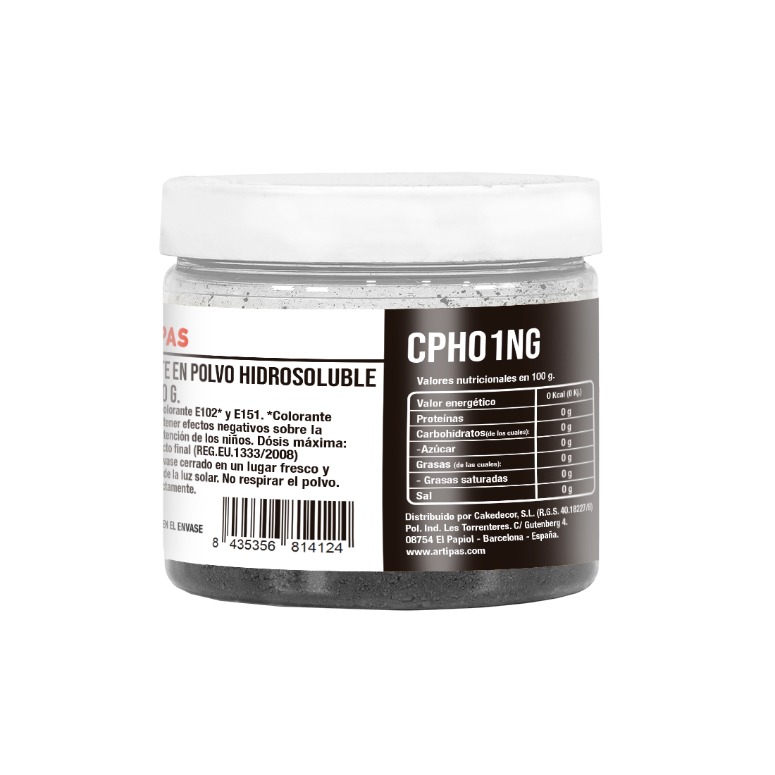 Colorante Negro Hidrosoluble en Polvo