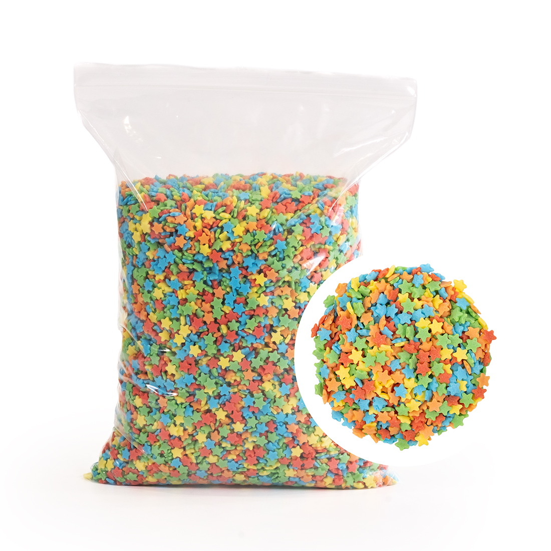 Estrellas de colores surtidos de azúcar (1 kg)