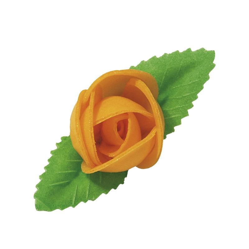 Rosa 2 Hojas Salmón Caja Personalizada
