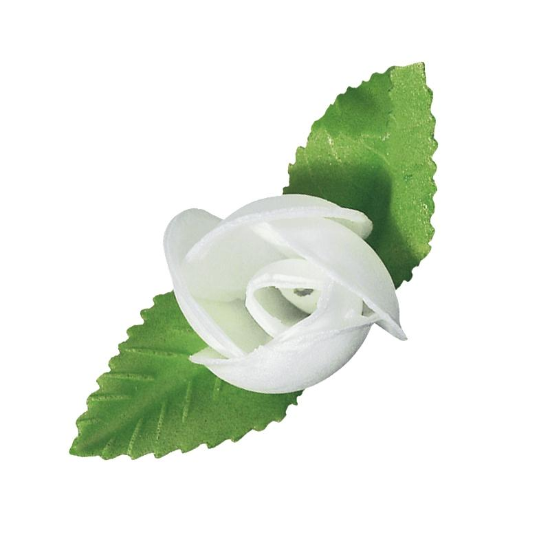 Rosa 2 Hojas Blanca Tupper Personalizado