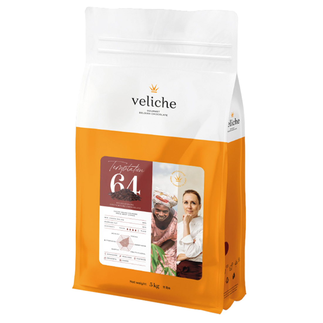Temptation 64. Cobertura de Chocolate 64 %