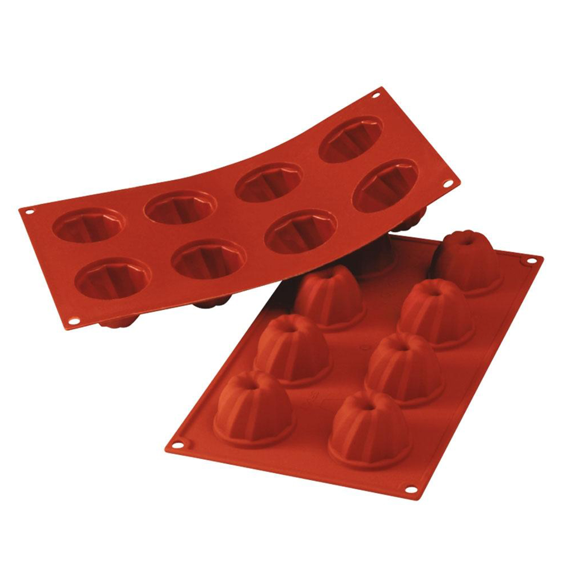 Placa Silicona Gugelhoph Mediano 29,5x17,5 cm 8 Moldes