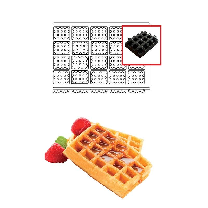 Molde 20 Waffel Square