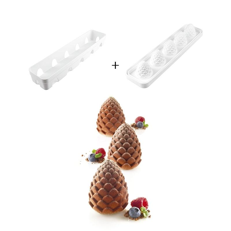 Set Molde de Silicona 5 Piñas