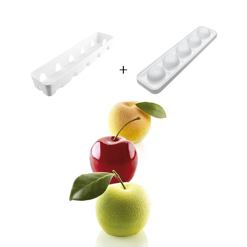 Set Molde de Silicona 5 Manzanas