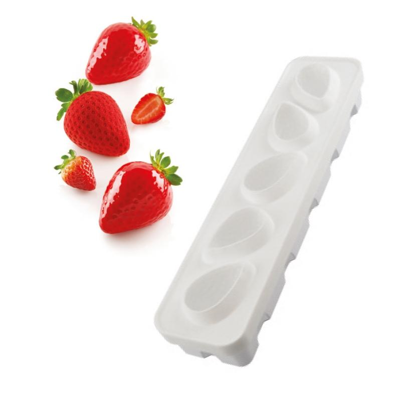 Set Molde de Silicona 5 Fresas