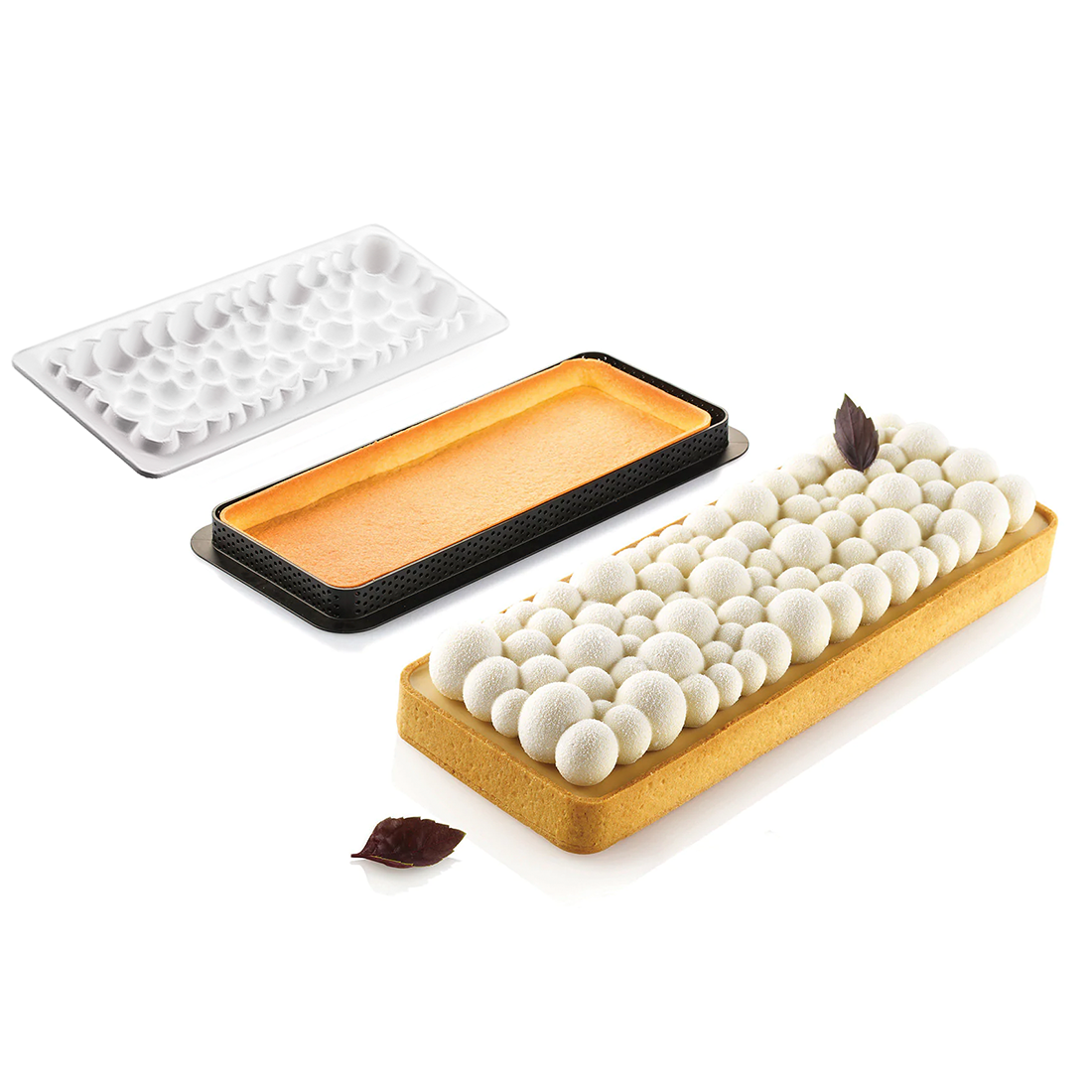 Set Molde de Silicona Tarta Burbujas + Cortador · ref MOL23110