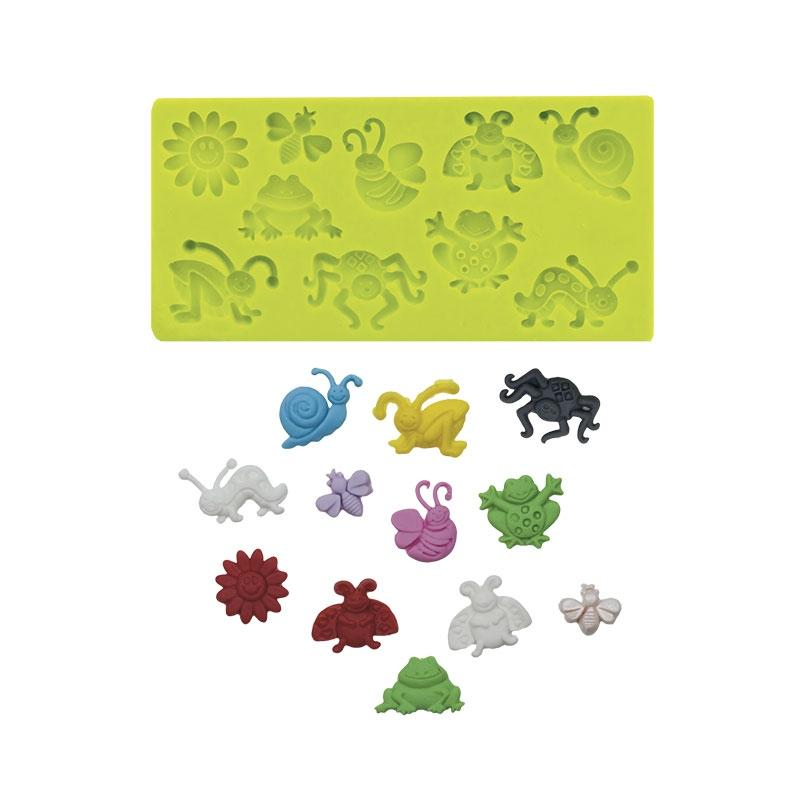 Molde de Silicona para Fondant Animales