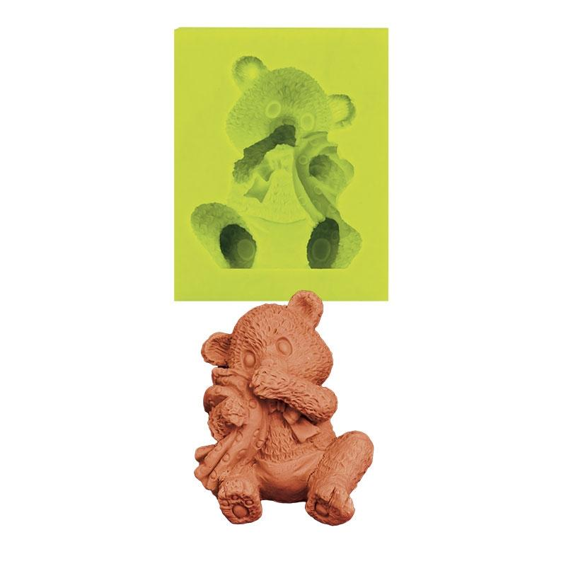 Molde de Silicona para Fondant Osito