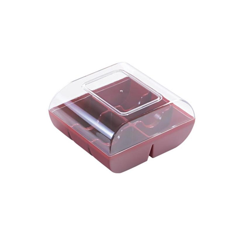 Caja para 6 Macarons Transparente
