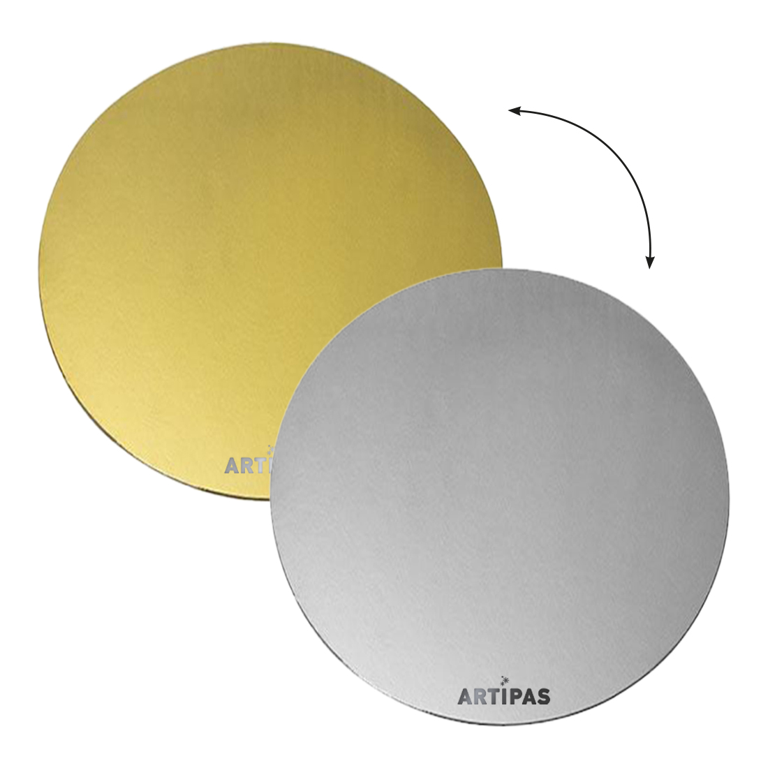 Discos oro/plata laminado ø22 cm (100 u.)