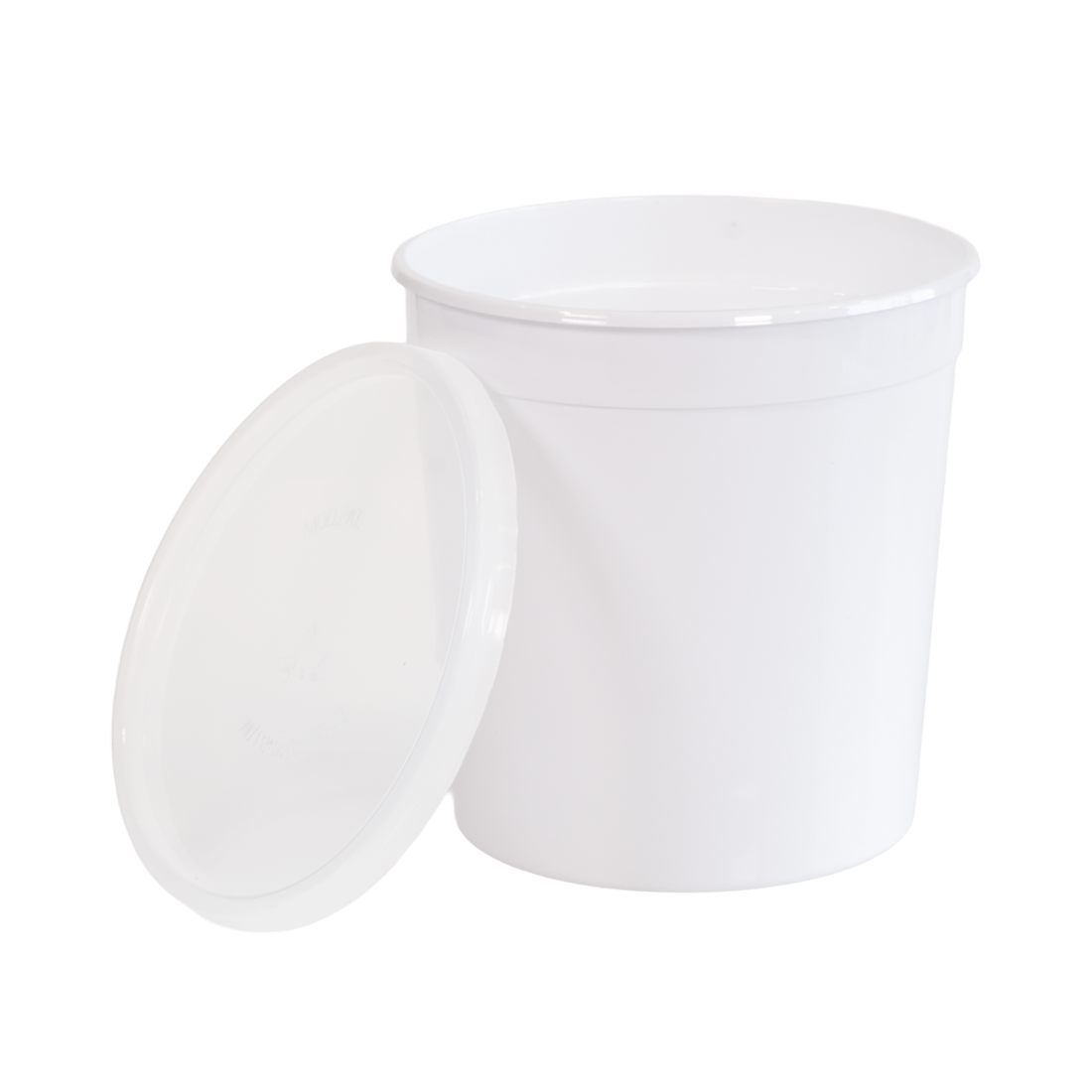 Tarrina blanca para nata 1000 ml (25 u.)