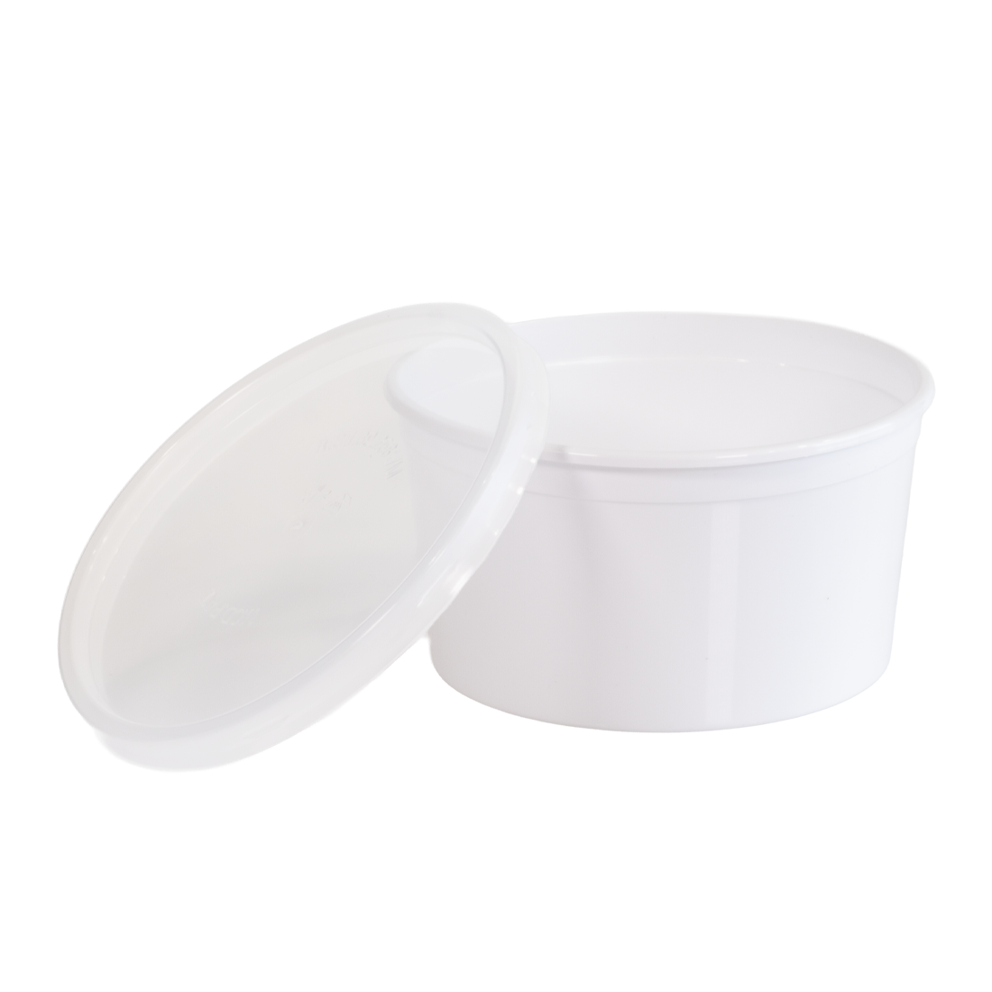 Tarrina blanca para nata 250 ml (50 u.)