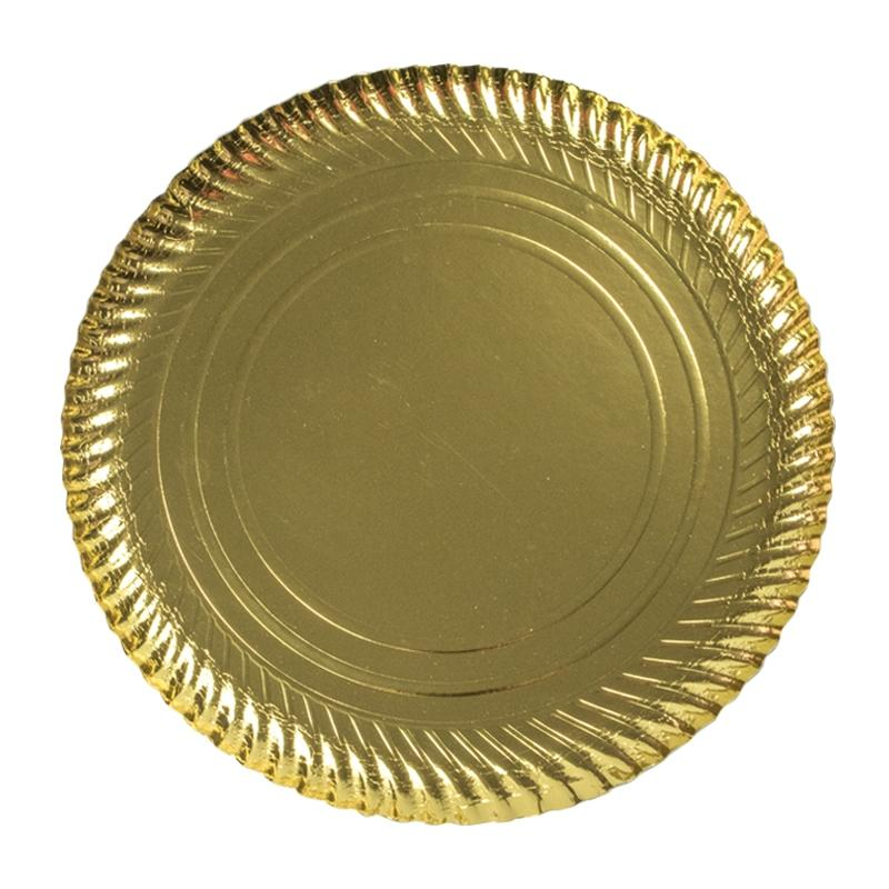 Plato Estriado Oro 35 cm